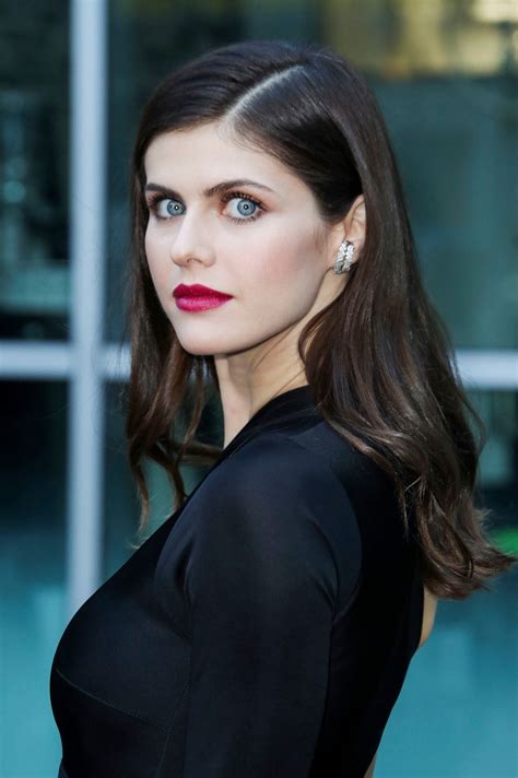 Jun 6, 2023 2:22 pm. By Beth Shilliday. Such a stunner! Alexandra Daddario knows how to bring the “wow” factor to any red carpet she walks, as she often prefers sexy braless gowns that leave ...